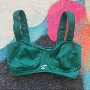 Set Active Green Sports Bra